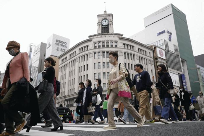 日本 东京 银座街头