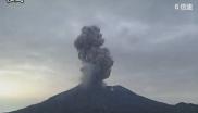 日本樱岛火山喷发